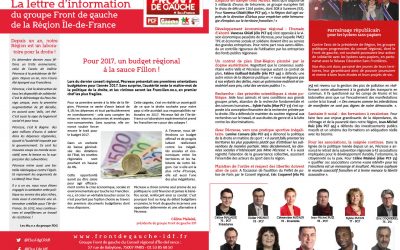 Lettre d’information N°13 / Décembre 2016