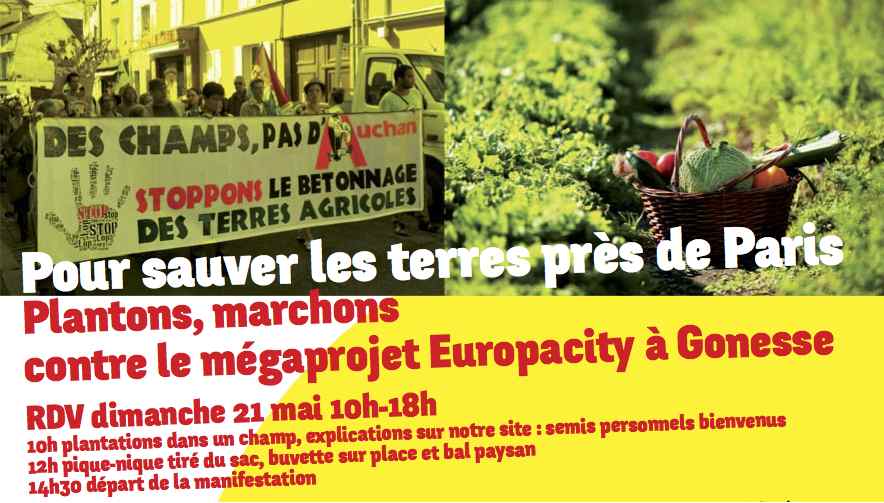 Le 21 mai, mobilisons-nous contre le projet Europacity