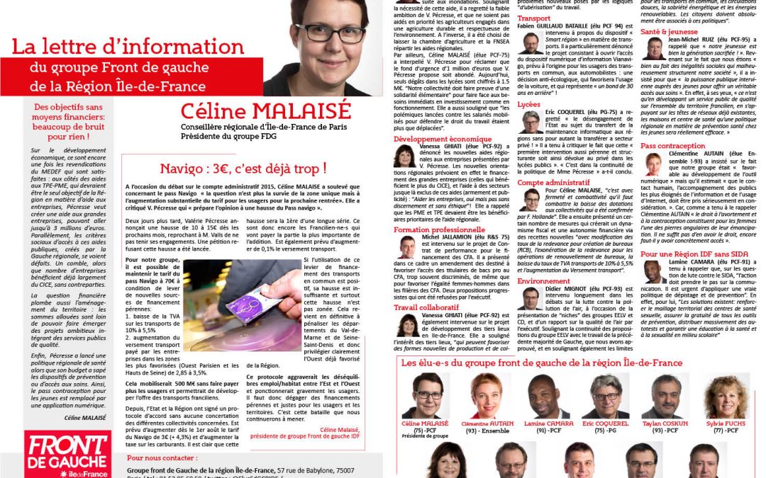 Lettre d’information N°8 / Juin 2016