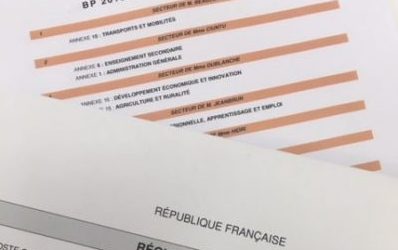 Projet de budget 2019 – Séance des 17, 18 et 19 décembre 2018