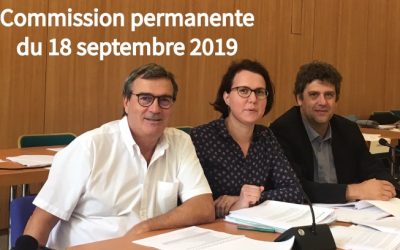 Commission permanente du 18 septembre 2019
