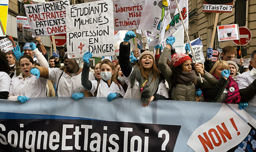 Soutien à la mobilisation nationale des étudiant·es en soins infirmiers – Contre l’asphyxie financière de étudiant·es, les Régions doivent agir !
