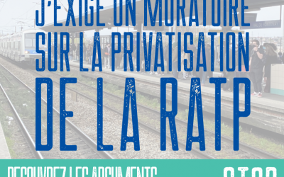 Privatisation des transports d’Ile-de-France : un arc de force inédit !