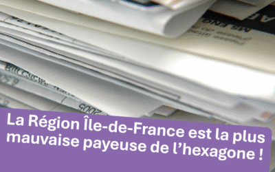 LA RÉGION ÎLE-DE-FRANCE NUMÉRO 1 DES RETARDS DE PAIEMENT, Y COMPRIS DANS LES LYCÉES